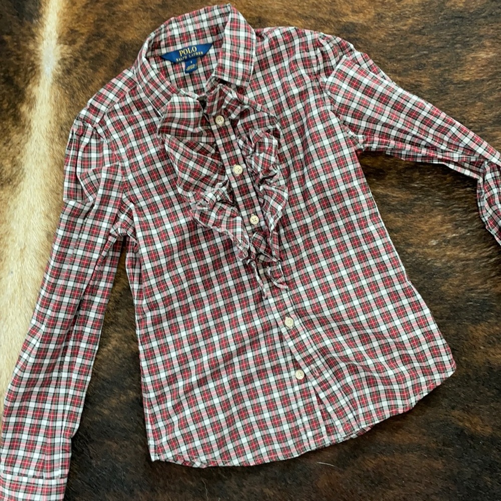 Plaid Ralph Lauren blouse